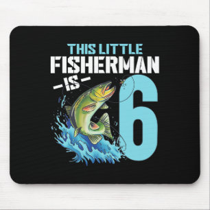 Fischert-Shirt zum Geburtstag für 6-jährige Jungen Mousepad
