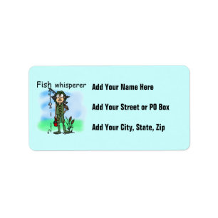 FischeWhisperer Adressaufkleber