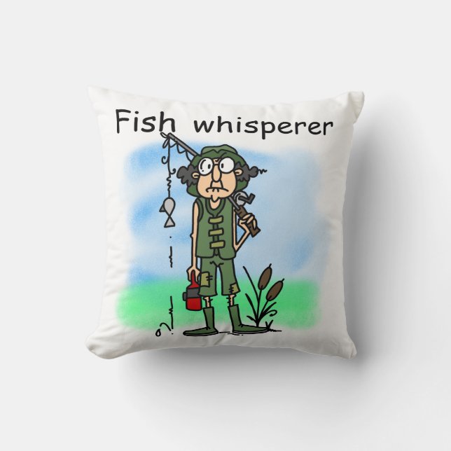 FischeWhisperer Kissen (Vorderseite)
