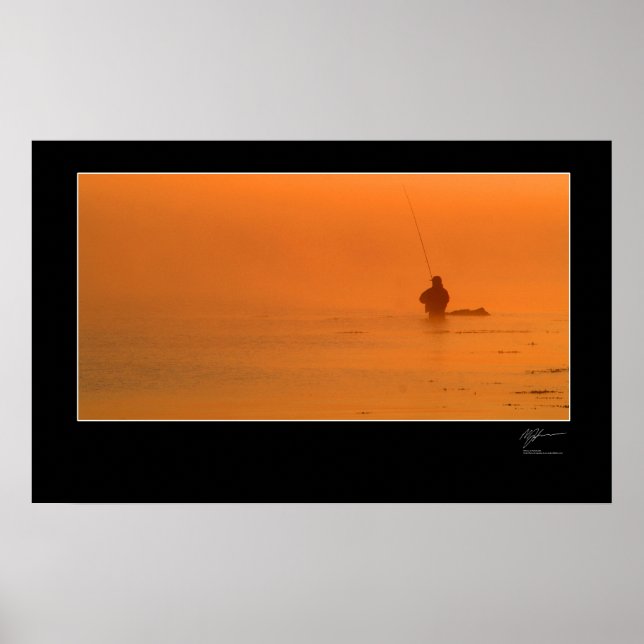 Fischfang an der dänischen Küste Poster (Vorne)