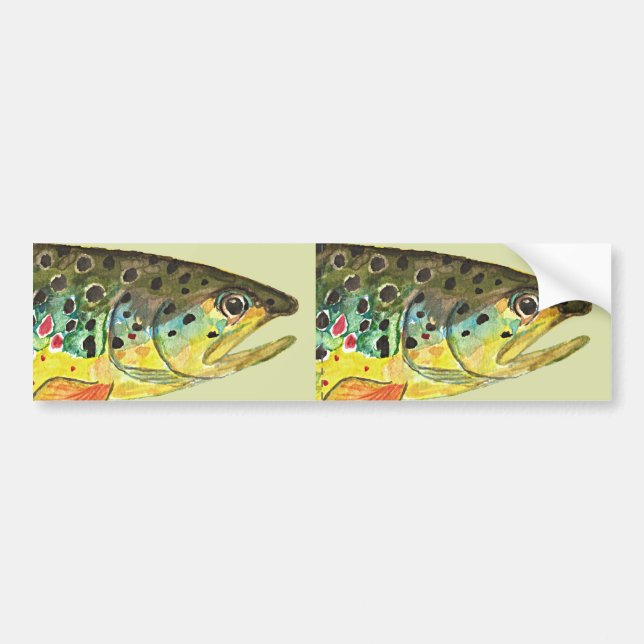 Fischfang Autoaufkleber (Vorne)