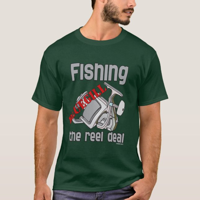 Fischfang Blütenfang Ernsthafte Fischerei T-Shirt (Vorderseite)