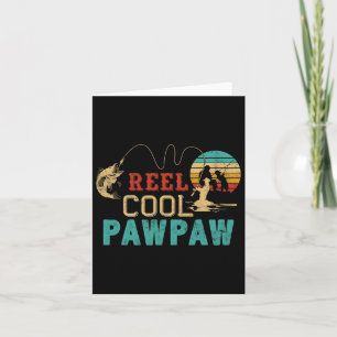 Fischfang Cool Pawpaw Father's Day Gift Fisherm Karte