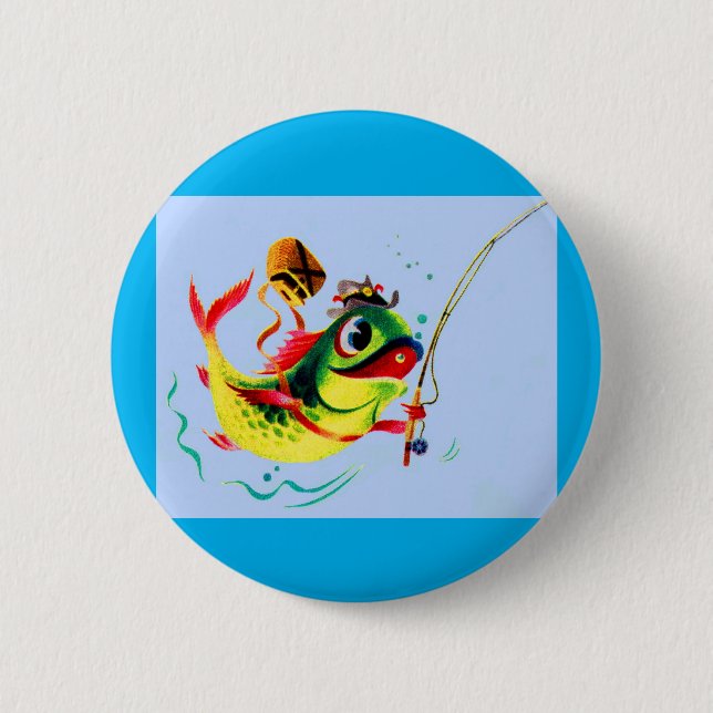 Fischfang der 40er Jahre Button (Vorderseite)