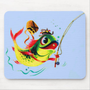 Fischfang der 40er Jahre Mousepad