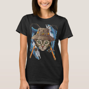 Fischfang Devon Rex Outdoor Fisherman Cat Niedlich T-Shirt