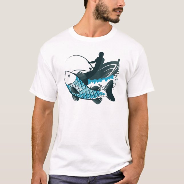 Fischfang - Die Freude des Fischens T-Shirt (Vorderseite)