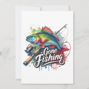 Fischfang Feiertagskarte