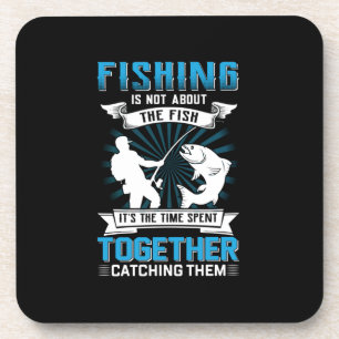 Fischfang Fischerei Es ist die Zeit, die gemeinsam Getränkeuntersetzer