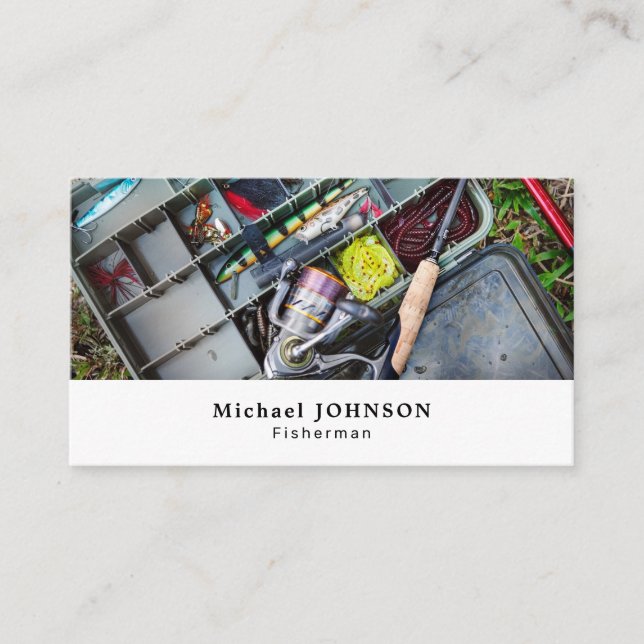 Fischfang, Fischfang, Fischladen Visitenkarte (Vorderseite)