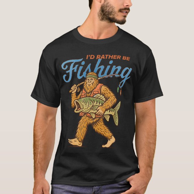 Fischfang halten und still sein T-Shirt (Vorderseite)