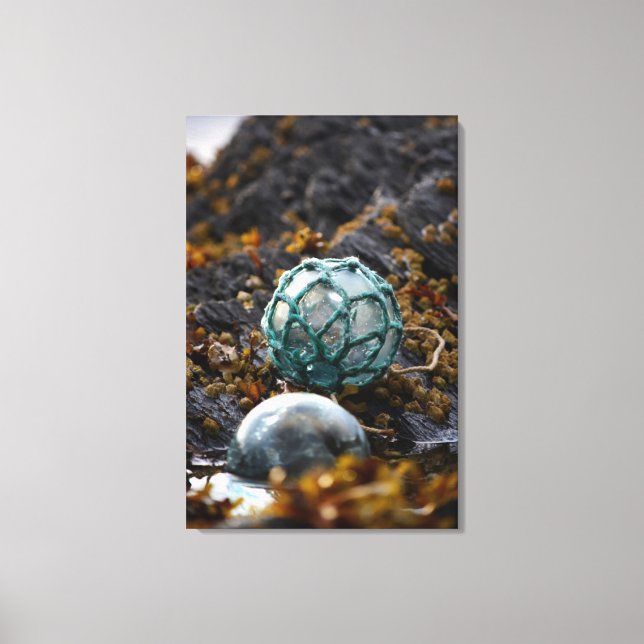 Fischfang im Gezeitenbecken, Alaska Leinwanddruck (Vorderseite)