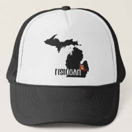 Fischfang in Michigan Truckerkappe