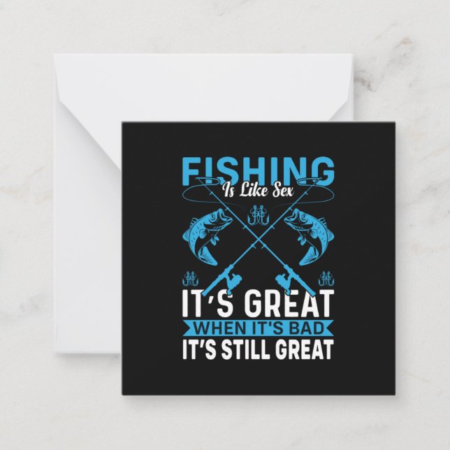 Fischfang ist großartig mitteilungskarte (Vorderseite)