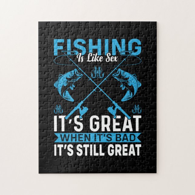 Fischfang ist großartig puzzle (Vertikal)