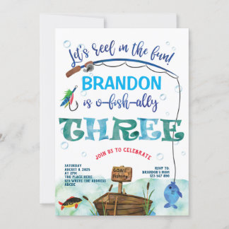 Fischfang, O-Fischfang, 3. Geburtstagsfischerei Einladung