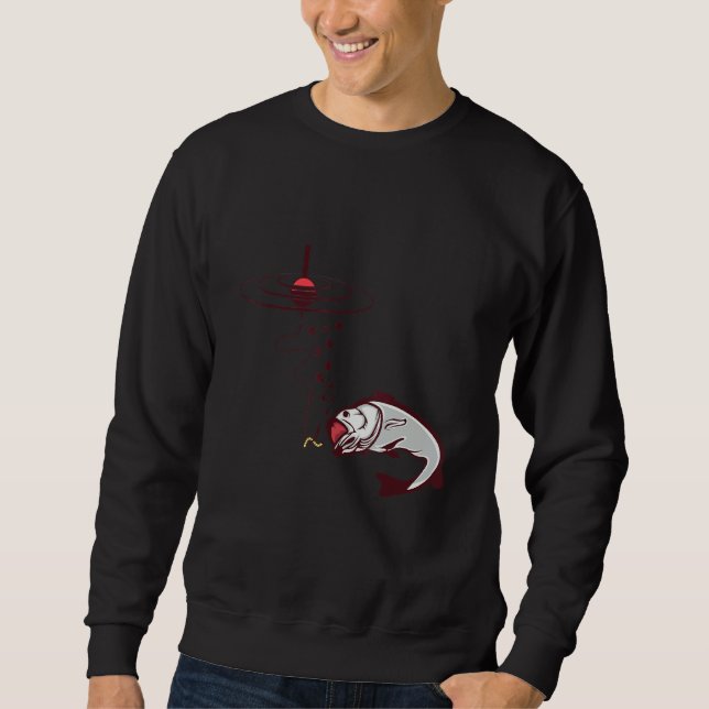 Fischfang oder Fischfang Sweatshirt (Vorderseite)