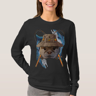 Fischfang Otter Outdoor Fisherman Tier Niedlich Fl T-Shirt