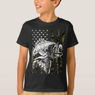 Fischfang Pullover Camouflage Amerikanische Flagge