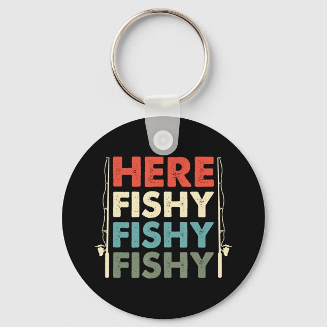 Fischfang Schlüsselanhänger (Vorderseite)