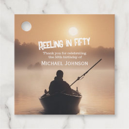 Fischfang Sunrise Fisherman 50. Geburtstag Geschenkanhänger
