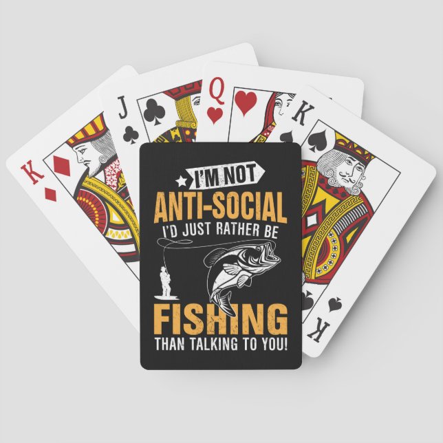 Fischfang Thema Spielkarten (Rückseite)