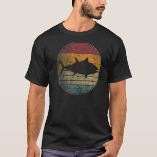 Fischfang Thunfisch Vintag, bedrückt Retro-Stil 7 T-Shirt