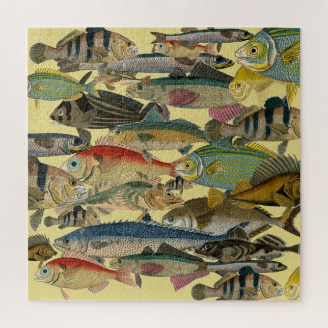 Fischfang Tiefseefischerei in exotischen tropische Puzzle (Vertikal)