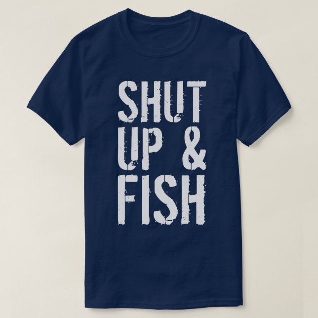 Fischfang und Fischfang beenden T-Shirt (Design vorne)