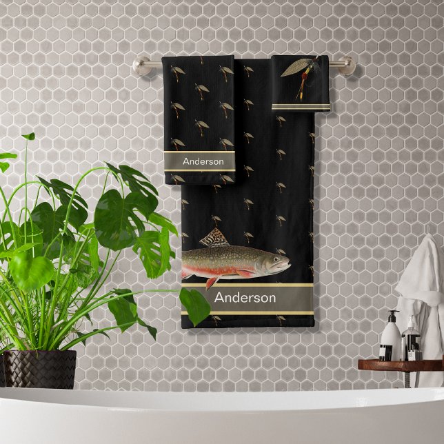 Fischfang und Forelle Badhandtuch Set (Von Creator hochgeladen)