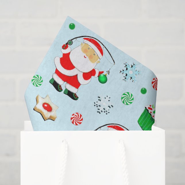 Fischfang Weihnachtsgeschenke Seidenpapier (Geschenktüte)