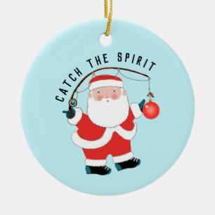 Fischfang Weihnachtskollektiv Keramik Ornament