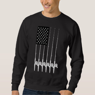 Fischfanggerät des amerikanischen Angelpols Sweatshirt