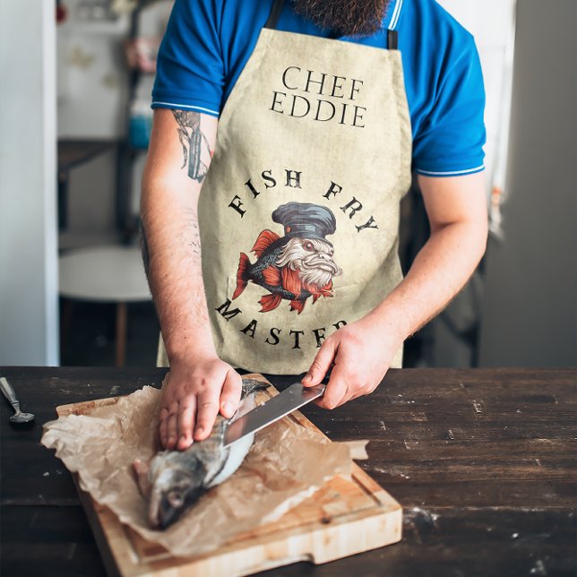 Fischfangmeister mit NAME Schürze (Von Creator hochgeladen)