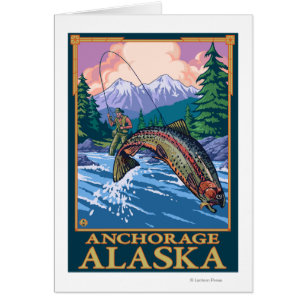 Fischfangszene - Anchorage, Alaska