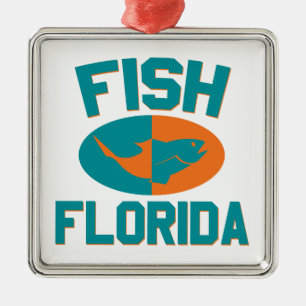 Fischfarben Floridas Ornament Aus Metall