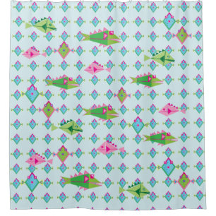 Fischfisch Duschvorhang