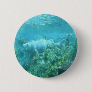 Fischfisch... Unterwasserfischdesign Button