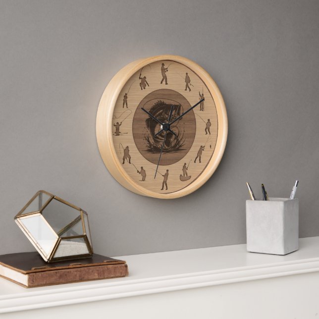 Fischfischer: Überfischung Uhr (Büro)