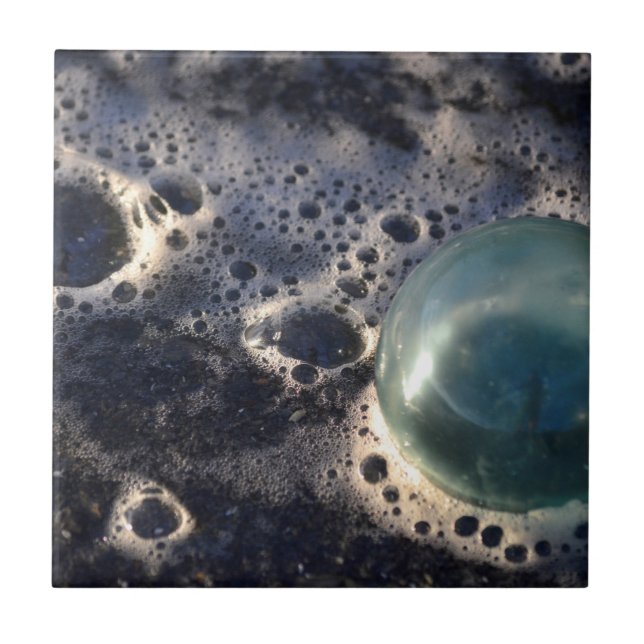 Fischfloat mit Ballwasser Fliese (Vorderseite)