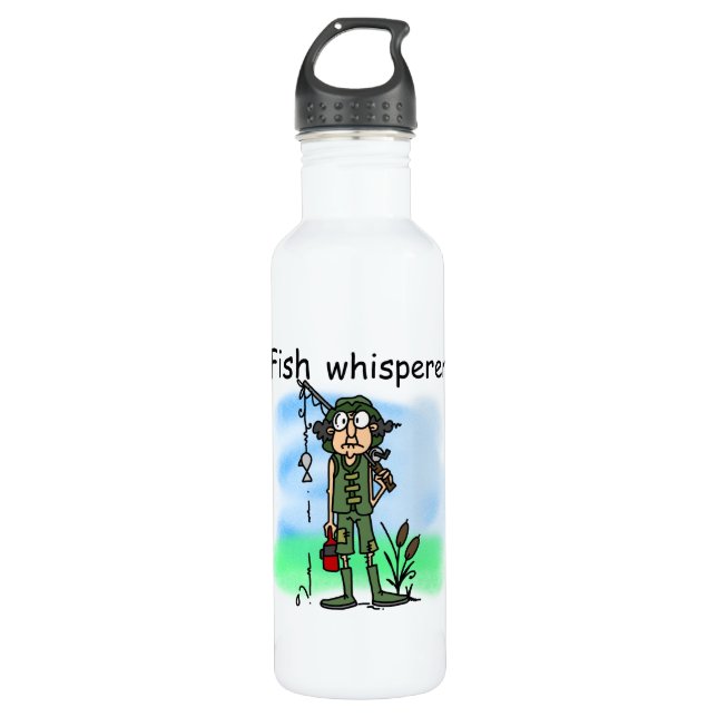 Fischflüster Trinkflasche (Vorderseite)