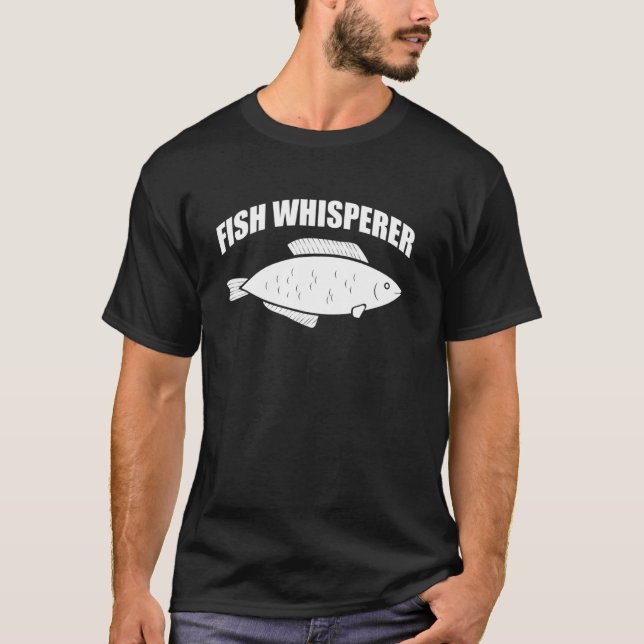 Fischflüsterer Lustiger Fischer T-Shirt (Vorderseite)