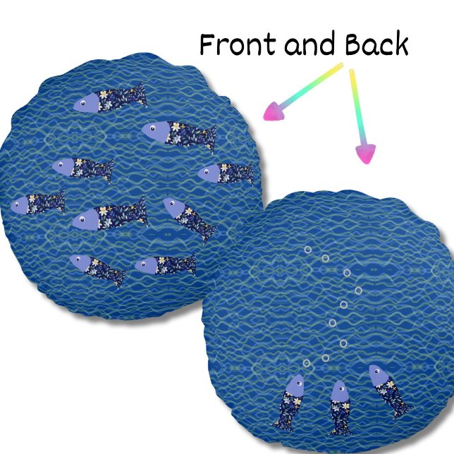 Fischfresser Fischer Seehunde Rundes Kissen (Von Creator hochgeladen)