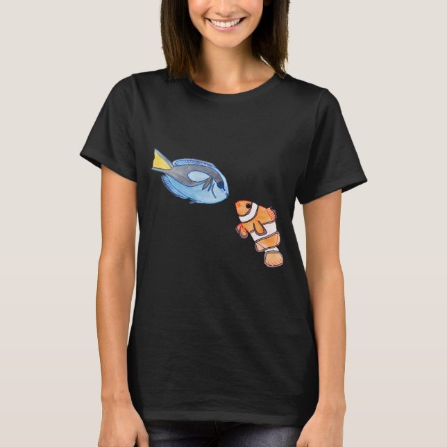 Fischfreunde finden T-Shirt (Vorderseite)