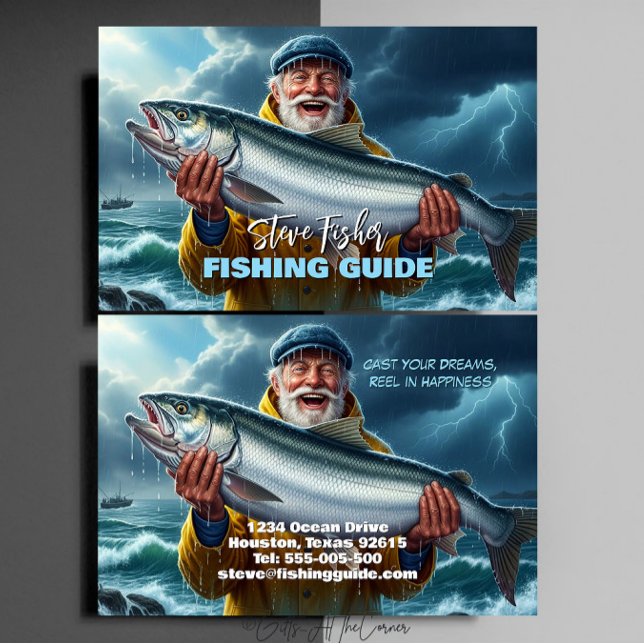 Fischführer Fischer Fisch See Ozean Visitenkarte (Von Creator hochgeladen)