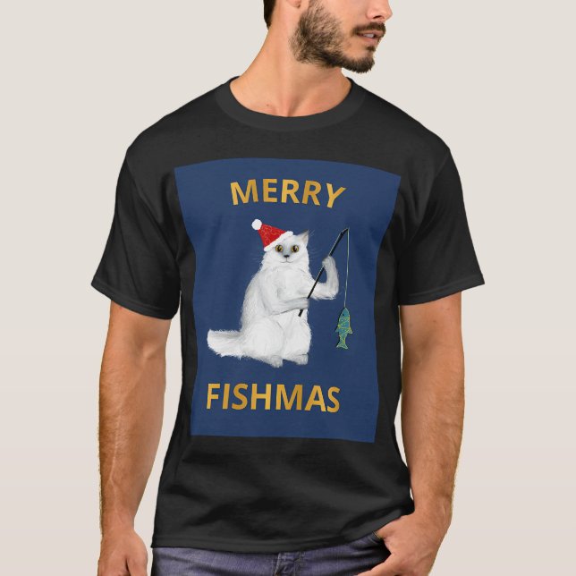 Fischgeist Weihnachten Hässlicher Pullover Stil (Vorderseite)