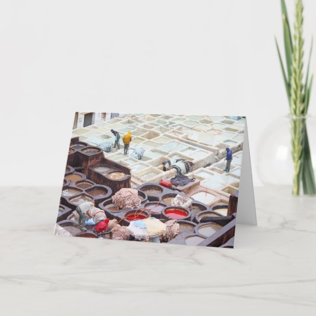 Fischgerichte, Marokko Karte (Vorderseite)