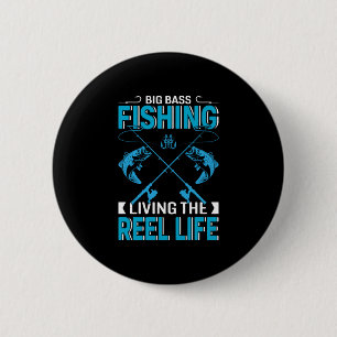 Fischgeschenk Großer Fischfang Leben Button