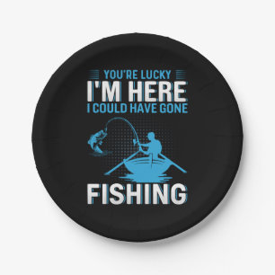 Fischgeschenk hätte ich gehabt zu fischen pappteller