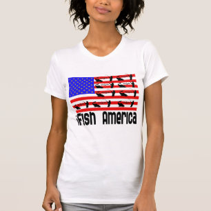 Fischgeschenke Amerika T-Shirt